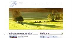 Desktop Screenshot of heiniger-pferde.com